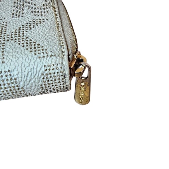 Michael Kors Jet Set Zip Around Wristlet Wallet White Beige - Picture 8 of 10